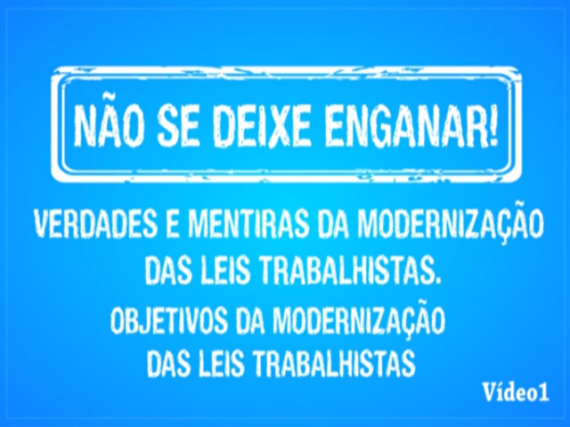 Read more about the article Modernização Trabalhista – Vídeo 1